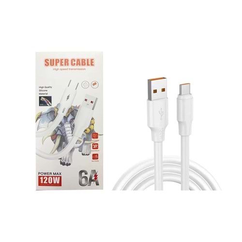 Platoon PL-8848 120W 6A 2M Süper Hızlı Data Şarj Kablosu Type-c