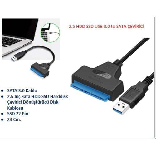 2.5 HDD SSD USB 3.0 TO SATA CEVIRICI C-588