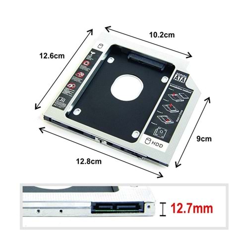 HDD KIZAK GAB-HC127 CADDY 12.7MM