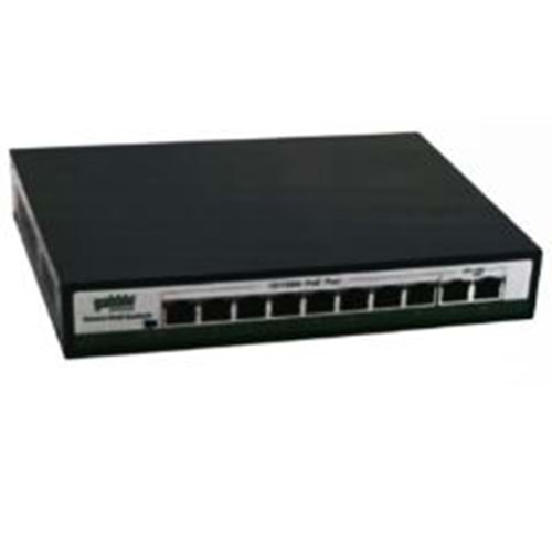 GAB-P82MM 10/100M 8 port POE+ 2x100M uplink, 96W. print Poe Switch