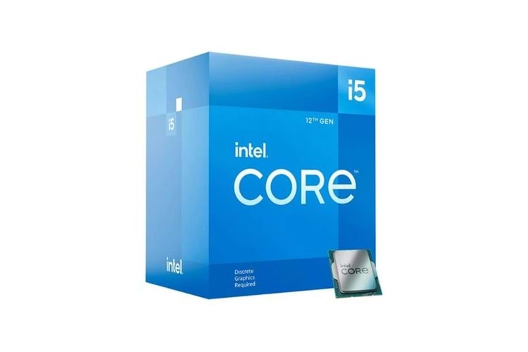 Intel Core i5 12400F Soket 1700 12. Nesil 2.50GHz 18MB Önbellek 10nm İşlemci