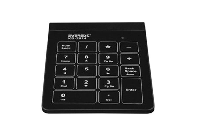 Everest KB-2014 USB Dokunmatik Numerik Standart Klavye ( SİYAH )