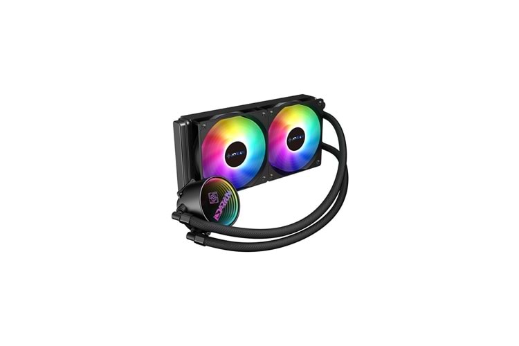 DARYUN 240MM 2X120MM ARGB FANLI SIVI SOĞUTMA SISTEMI (SIYAH )