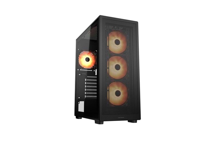 COUGAR MX220 650W 80 PLUS 4x120mm RGB ATX MESH SİYAH GAMING KASA