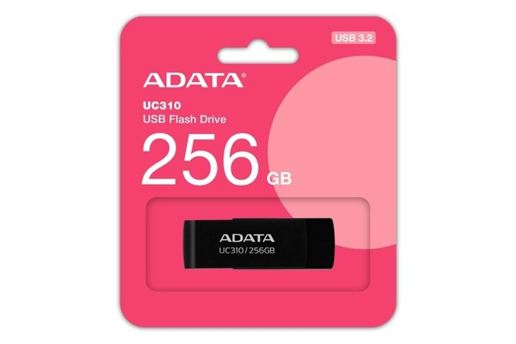 ADATA UC310 256GB USB 3.2 FLASH DİSK ( SİYAH)
