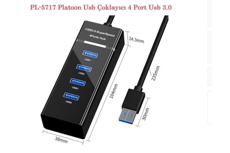 PL-5717 STANDART 4LÜ 3.0 USB HUB