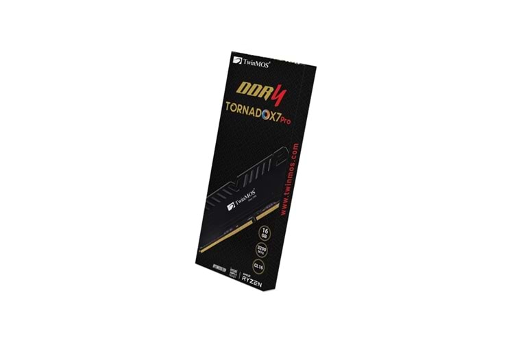 TWINMOS 16GB DDR4 3200MHz CL16 TornadoX7 PRO TMD416GB3200D16BKX7P SOĞUTUCULU PC RAM