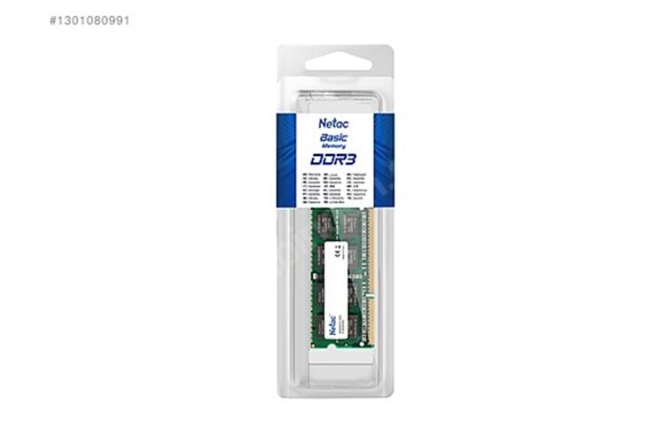 NETAC BASİC 8GB DDR3 1600MHZ CL11 NOTEBOOK RAM