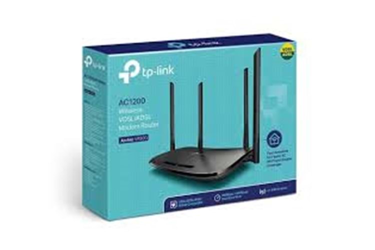 TP-LINK ARCHER VR300, AC1200 Mbps, Çift Bant, 10/100 Port, Fiber Destekli Wi-Fi 5 VDSL Modem Router