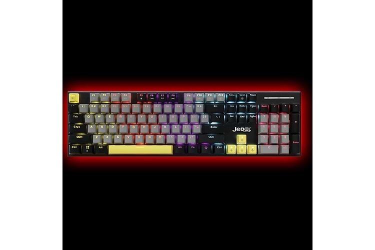 JEDEL KL164 RGB BLUE SWITCH MEKANİK KABLOLU KLAVYE