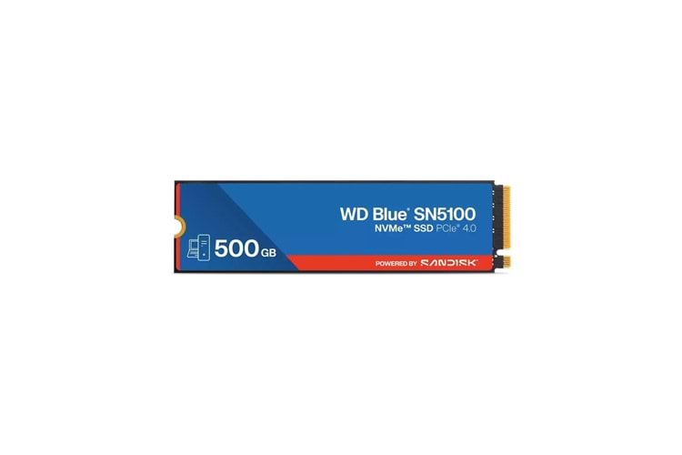WD BLUE SN5100 500GB M.2 NVME (6600/5600MB/S) PCIE 4.0 NVME SSD DISK