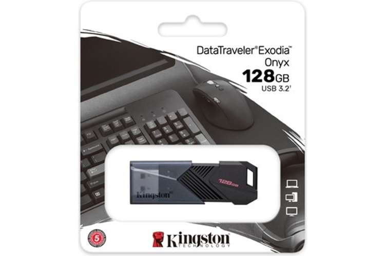 Kingston 128 GB Usb3.2 Gen 1 Datatraveler Exodıa Onyx DTXON/128GB USB Bellek