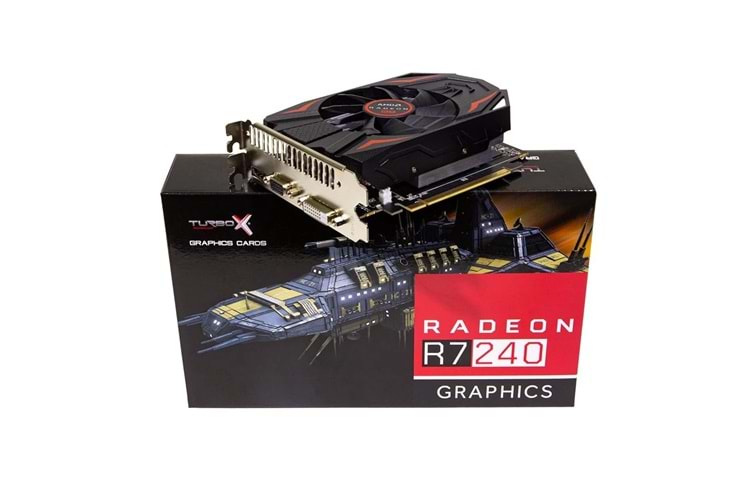 4 GB Turbox Knight Zen Max R7 240 Amd GDDR5 128Bit Vga.Dvi.Hdmi Tek Fan Ekran Kartı