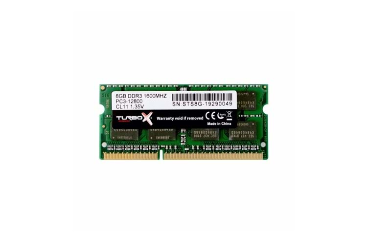 Turbox Evorion X 8GB DDR3 1600MHZ NB Ram