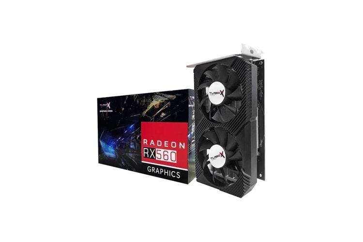 TURBOX ARCADE HERO N RX560 AMD GDDR5 4GB 128BIT DVI-HDMI-DISPLAY CIFT FAN BOX EKRAN KARTI