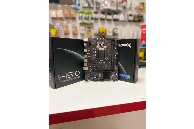 Turbox H510P V1.1 Sata,M2 Ddr4 3200MHz Usb3.0 Dp Hdmi Ses G.Lan 1200 Anakart