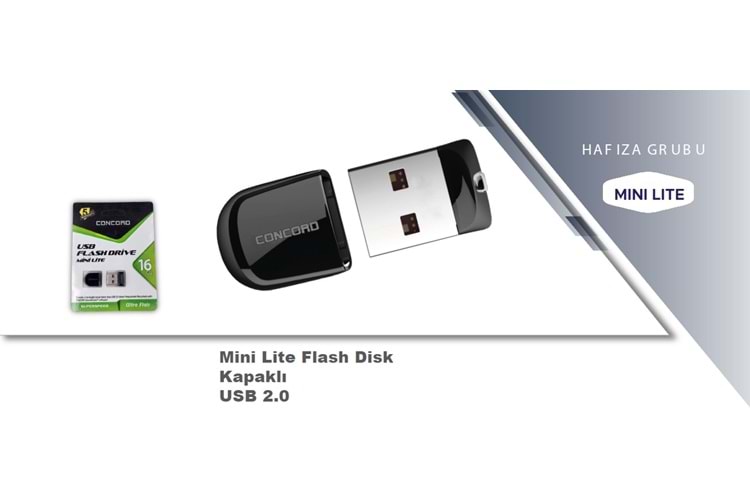 16 GB Usb 2.0 MİNİ Flash Bellek C-UML16