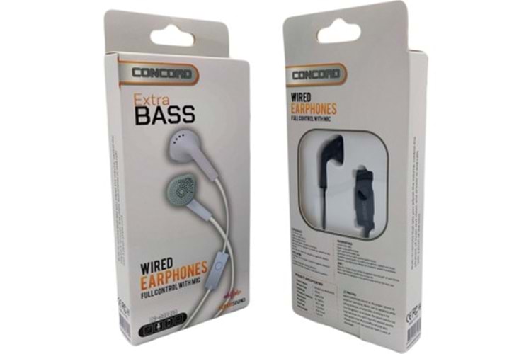 CONCORD EXTRA BASS KABLOLU KULAK İÇİ KULAKLIK C903