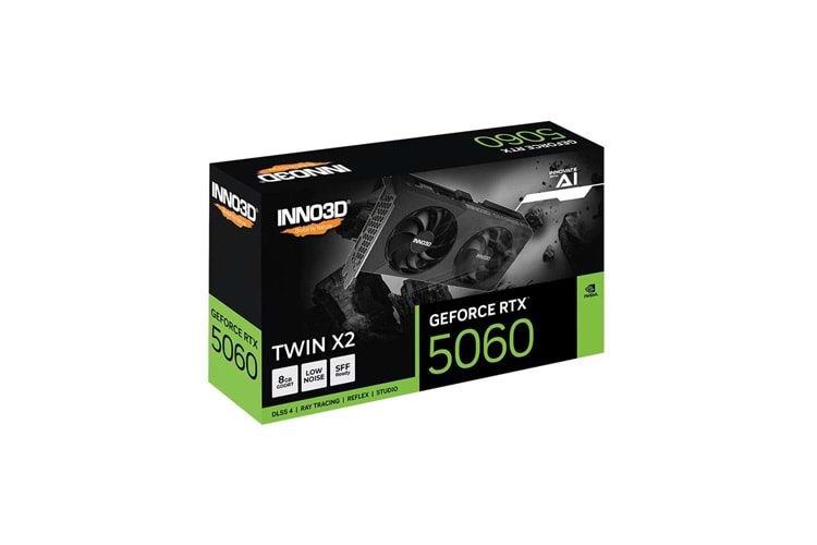 INNO3D GeForce RTX 5060 TWIN X2 8GB GDDR7 128Bit DLSS 4 Ekran Kartı