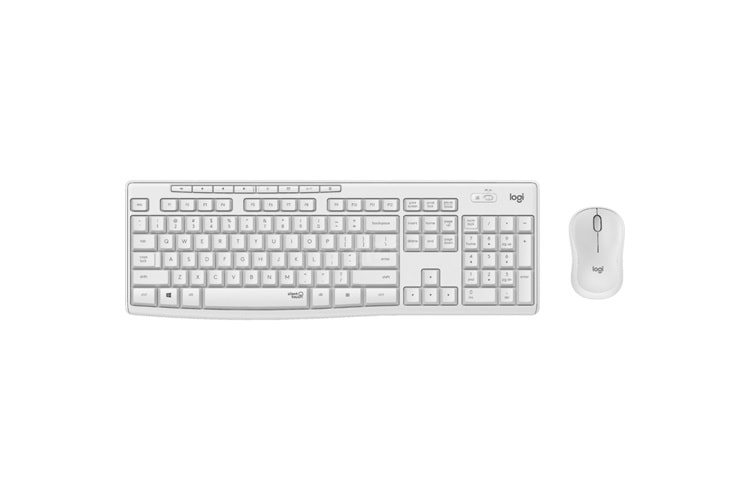 LOGITECH MK295 Q Türkçe Kablosuz Beyaz Klavye+ Mouse ( Numerik Klavye, Sessiz, Caps Lock ışığı )