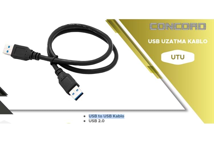 USB to USB Kablo 50 cm UTU C-5600