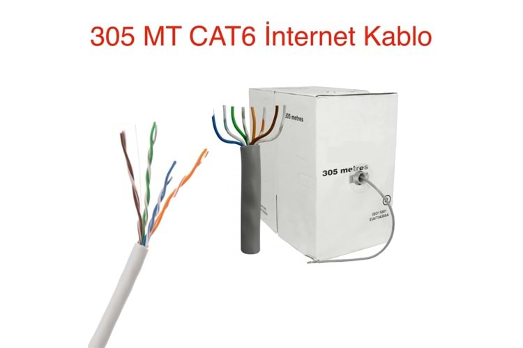 CAT6 305m Network Kablo 23 AWG/4P CONC. UTP A 527 MP-527