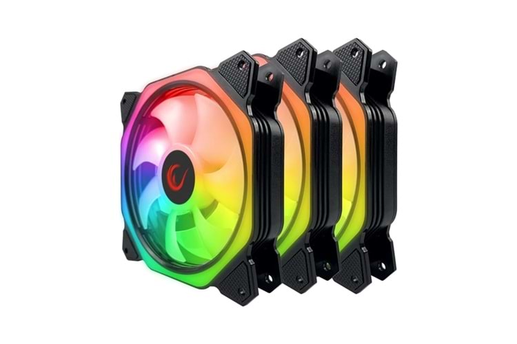 RAMPAGE COOLWIND F1 3x12 ARGB FAN KONTROLCÜ HUB+KUMANDALI KASA FAN SETİ