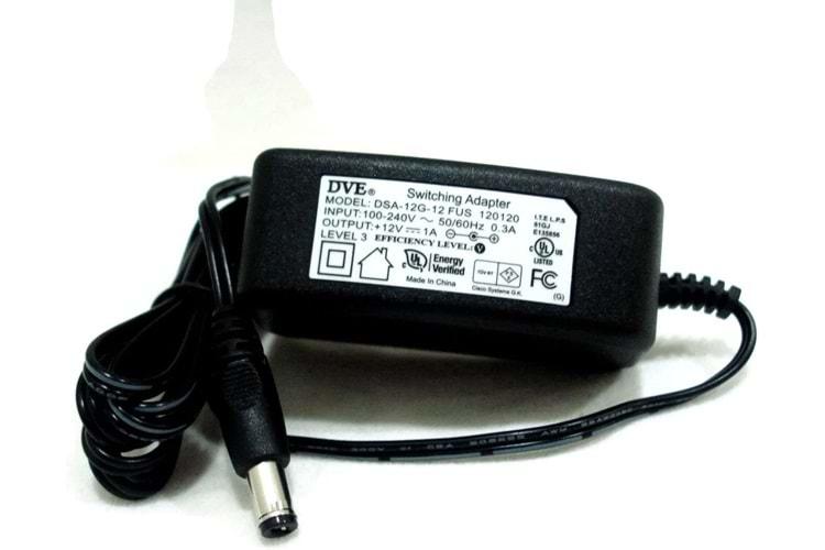 12V 1A MODEM, UYDU, LED ADAPTÖR DVE 120120