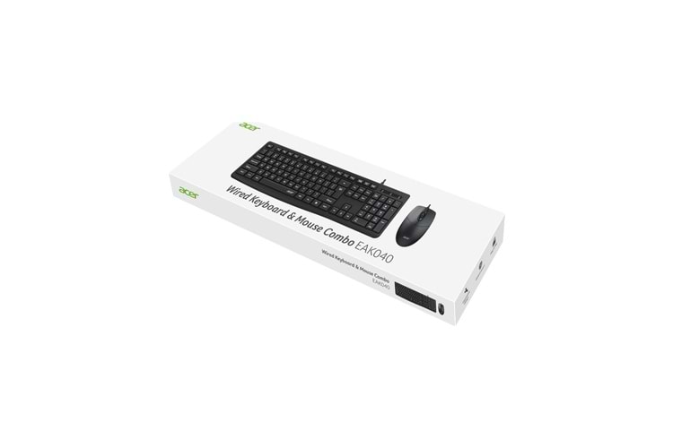 ACER EAK040 BKL Kablolu Klavye+Mouse set