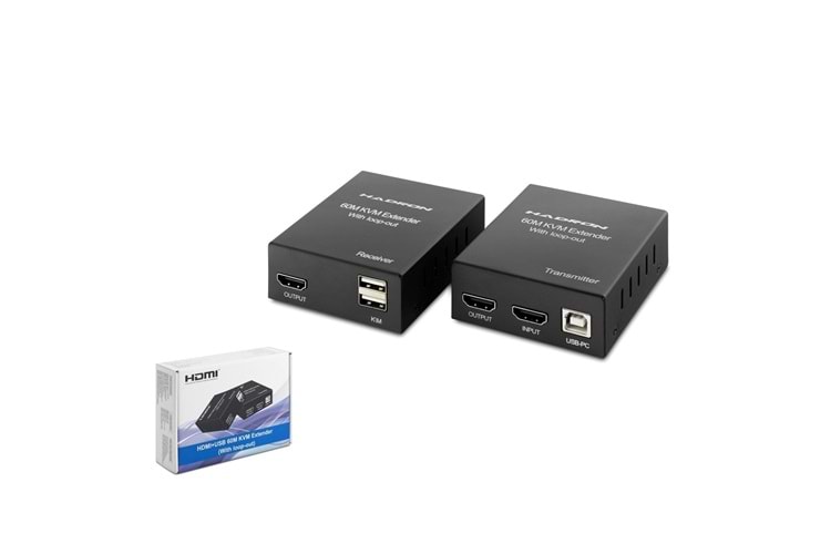 HDMI KVM EXTENDER HADRON 60MT HDX1356