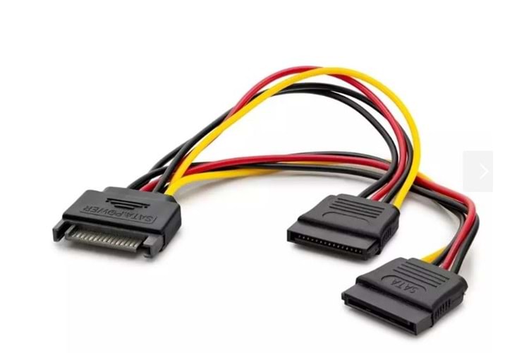 HADRON HDX5519 SATA POWER KABLO DÖKME 15CM SİYAH