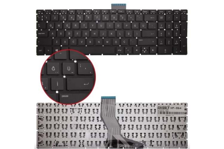 HP 15-DA ,15-BS Uyumlu Notebook Klavye 2.VERSİYON 4 ÇENTİKLİ FLEX