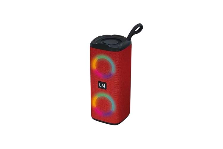 LM-882 Bluetooth 5.0 RGB Hoparlör Kırmızı LM882