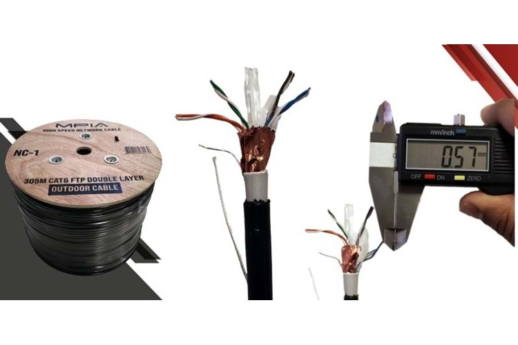 DIŞ ORTAM 305M OUTDOOR CAT6 UTP KABLO MPIA NC1 NC-1