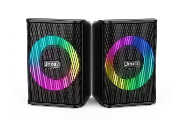 JEDEL USB 1 + 1 RAİNBOW USB KABLOLU BİLGİSAYAR HOPARLÖRÜ S-589