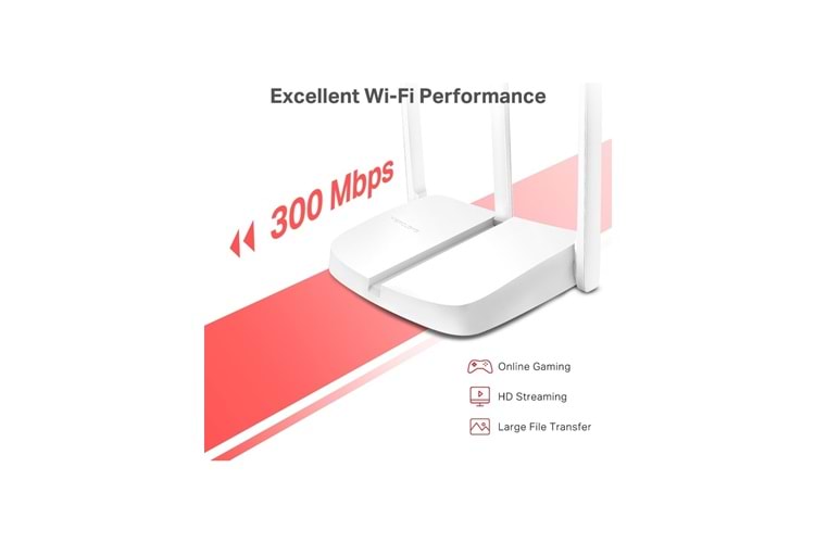 Mercusys MW306R, 300 Mbps, Ebeveyn Denetimleri, All-in-one( Router, Access Point, Range Extender, WISP) Modları , Mobil