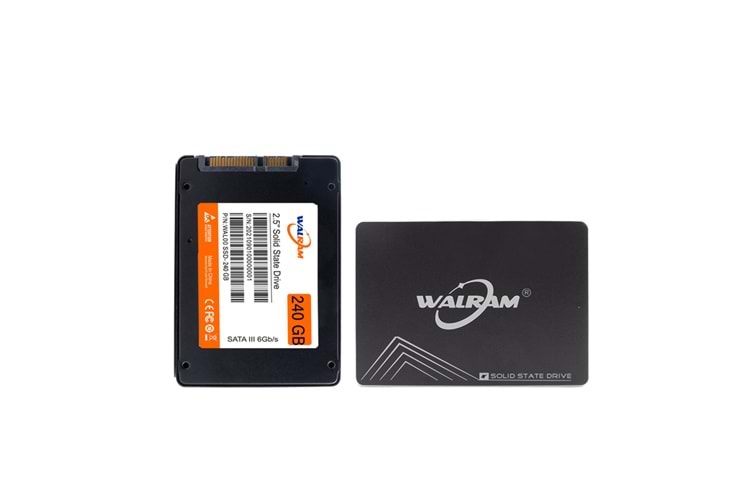 WALRAM 240GB 560/500 MBS OKUMA YAZMA HIZI SATA3 3D TLC NAND SSD DISK