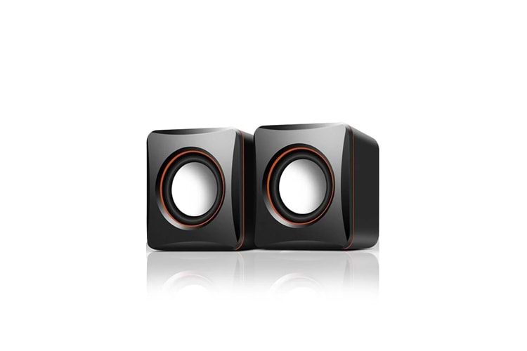 1+1 Siyah Mini Pc, Notebook Hoparlör D17 usb