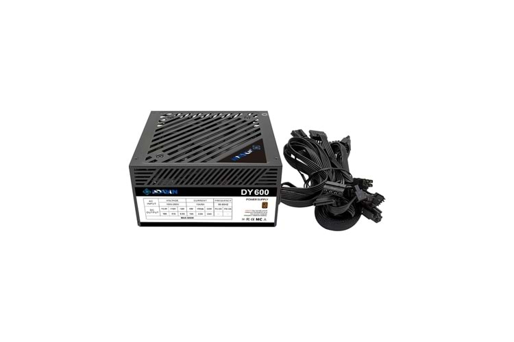 DARYUN DY600 SİYAH 600W 80+ POWER SUPPLY (KUTUSUZ)