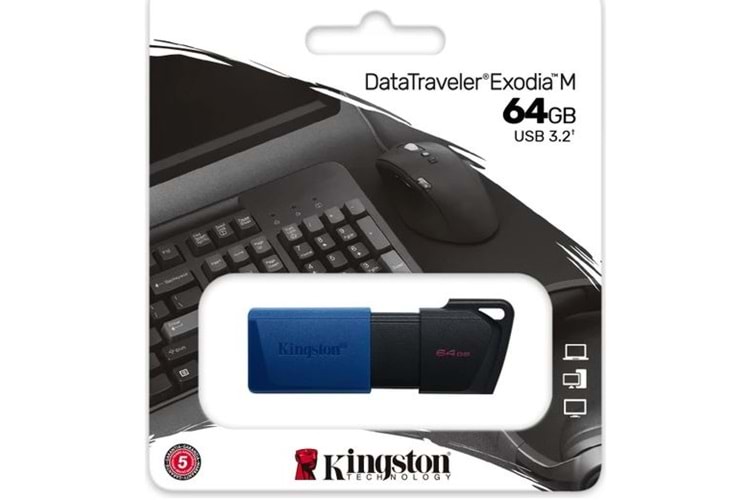 KINGSTON 64GB USB3.2 DATATRAVELER EXODİA USB BELLEK DTXM/64GB