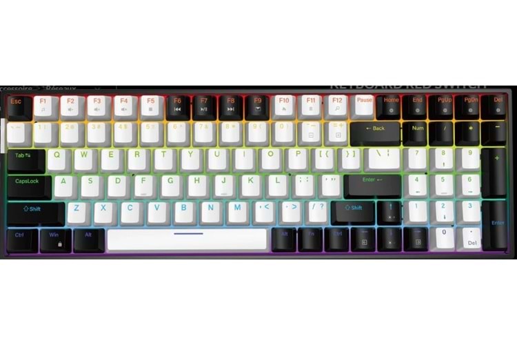 JEDEL KL160 RGB BLUE SWITCH MEKANİK KABLOLU KLAVYE