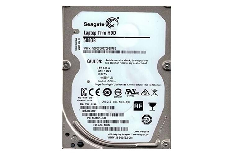 SEAGATE 500GB ST500LM021 SATA 3.0 7200 RPM 2.5