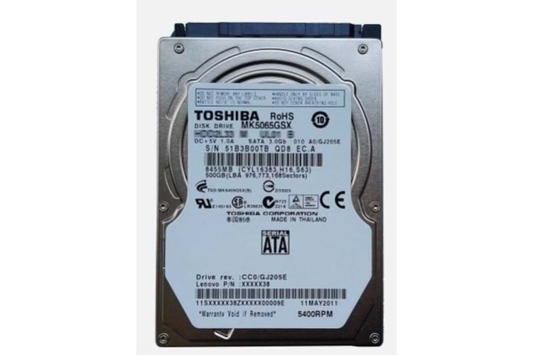 TOSHIBA MK5065GSX 500GB 5400RPM SATA 2.5