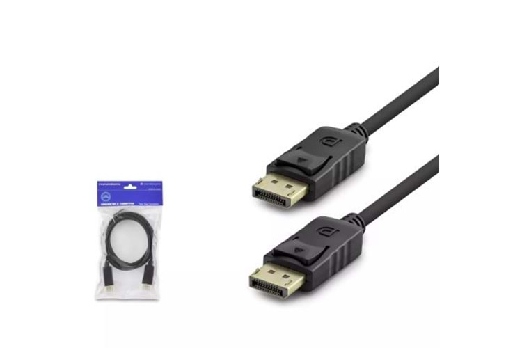 HADRON HDX7765 DisplayPort Kablo 4K 30 Hz 1.8 m-Siyah