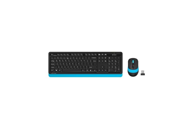 A4 TECH FG1010 Q MAVİ 2.4GHZ KABLOSUZ USB MULTIMEDIA KLAVYE+MOUSE SET
