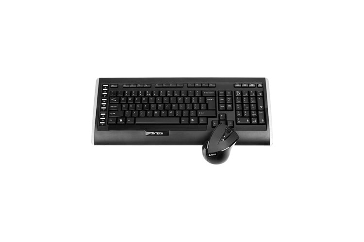 A4 TECH 9300F SİYAH Q 2.4GHZ KABLOSUZ USB MULTIMEDIA KLAVYE+MOUSE SET