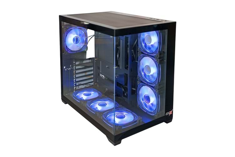 GAMX PUNCHER 7X12 RGB 600W 80 + BRONZE KUMANDALI CAM AKVARYUM KASA