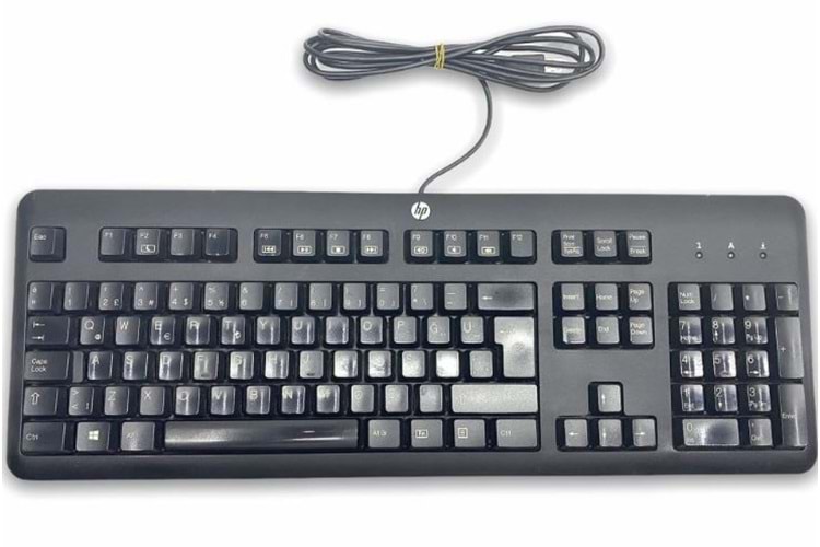 HP 672647-143 724720-141 KU-1156 USB Kablolu Türkçe Q 104 Tuşlu Siyah Klavye