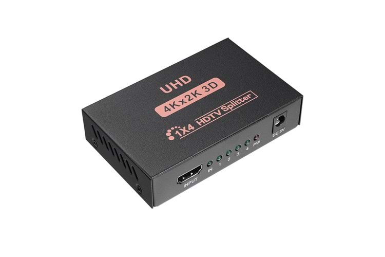 HYTECH HDMI 4 PORT ÇOKLAYICI 1 PORT HDMI GİRİŞ -4 PORT HDMI ÇIKIŞ HY-LU4