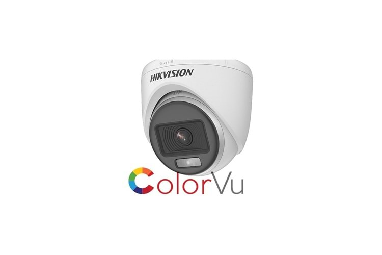 HIKVISION DS-2CE70DF0T-PF 2MP 2.8MM COLORVU DOME KAMERA AHD (20mt)